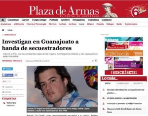 La prensa de Querétaro anuncia la captura del secuestrador en Mayo de 2016, del círculo inmediato de Remberto Estrada 